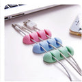 Kabelclips 2-Pack - Siliconen Bureau Organizer - Kabelmanagement - Meerdere Kleuren