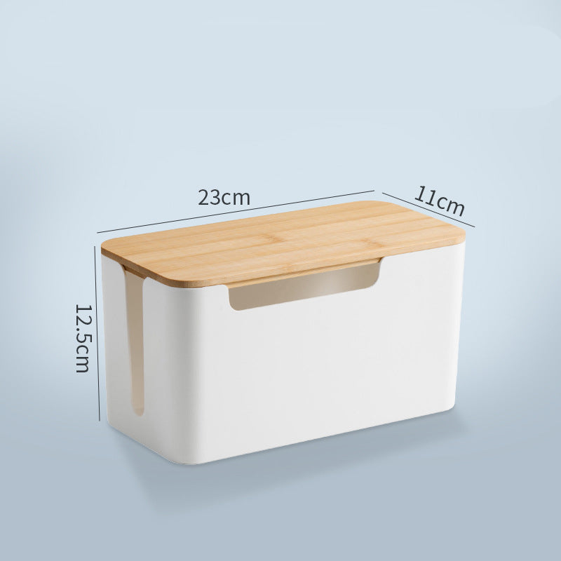 Cable Storage Box - Desktop Organizer