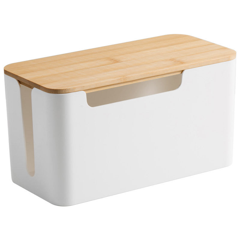 Cable Storage Box - Desktop Organizer