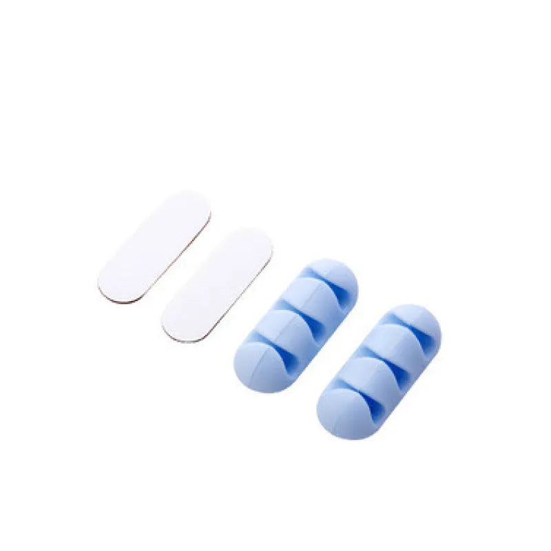 Kabelclips 2-Pack - Siliconen Bureau Organizer - Kabelmanagement - Meerdere Kleuren