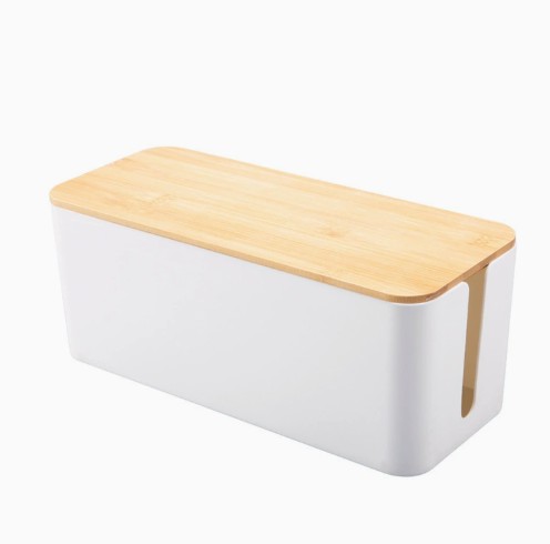 Cable Storage Box - Desktop Organizer