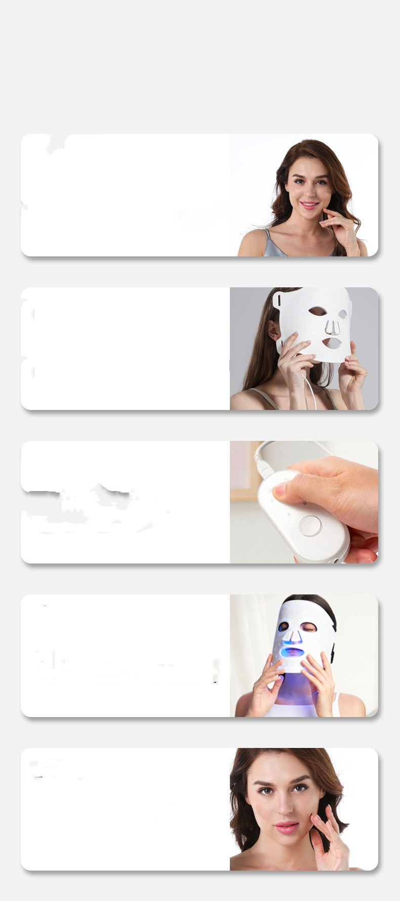 LED Phototherapy Masker - 7 Kleuren Lichttherapie voor Gezicht - Anti-Aging & Huidverbetering