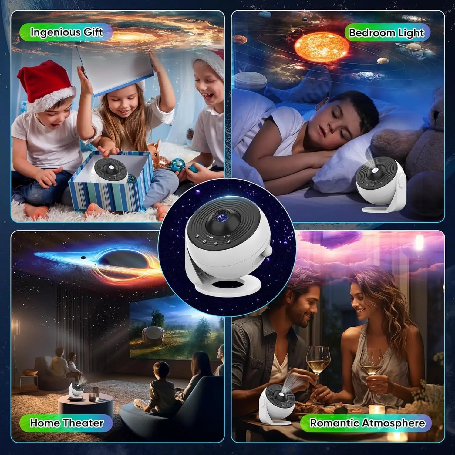 Galaxy Projector Pro - 13-in-1 HD Planetarium Sterrenhemel Projector met Melkweg - 360° Rotatie