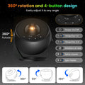 Galaxy Projector Pro - 13-in-1 HD Planetarium Sterrenhemel Projector met Melkweg - 360° Rotatie