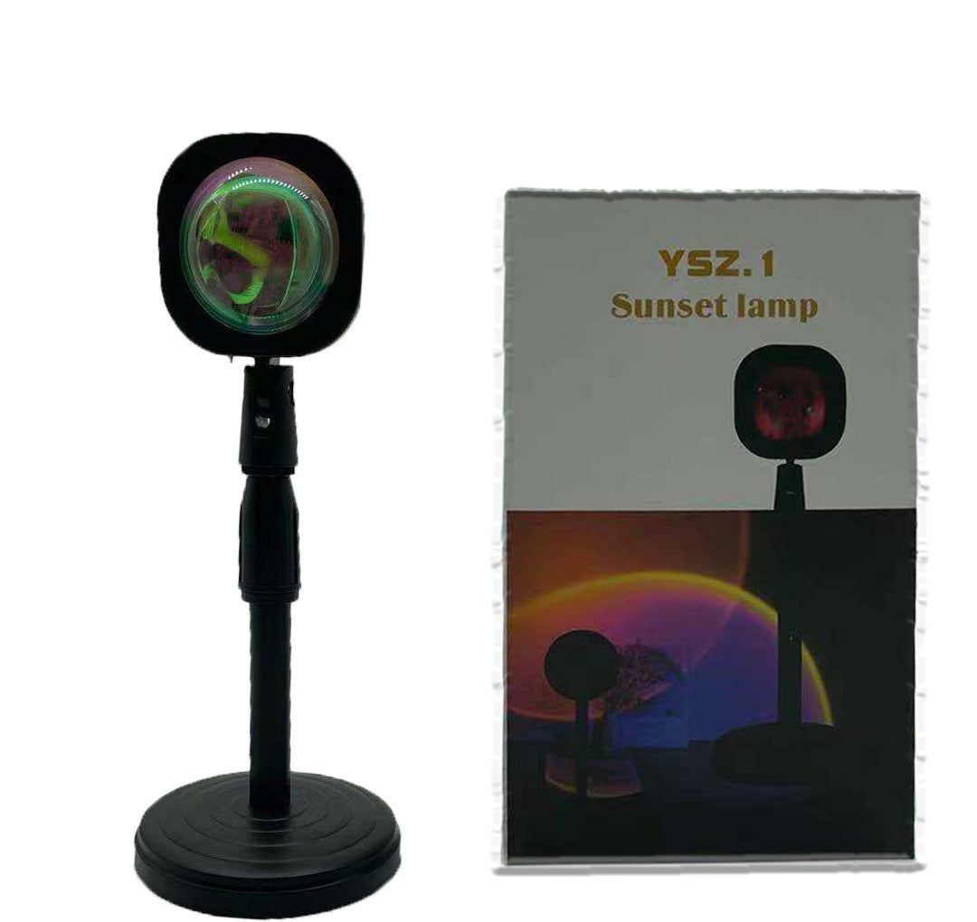 Rainbow Sunset Lamp - Oplaadbaar - 180° Rotatie - Sfeerverlichting voor Slaapkamer