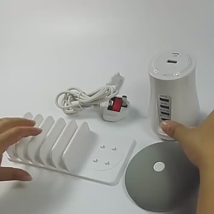 Mushroom Lamp 2-in-1 - LED Lamp met USB Oplader - Nachtlampje & Telefoon Houder - Bureau Accessoire